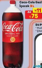 COCA-COLA GAZLI İÇECEK KOLA 3 L